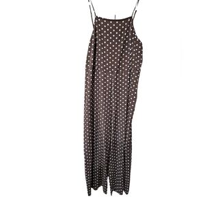 Women's Brown Polka Dot Jumpsuit Romper Shein Cirve Size‎ 3X